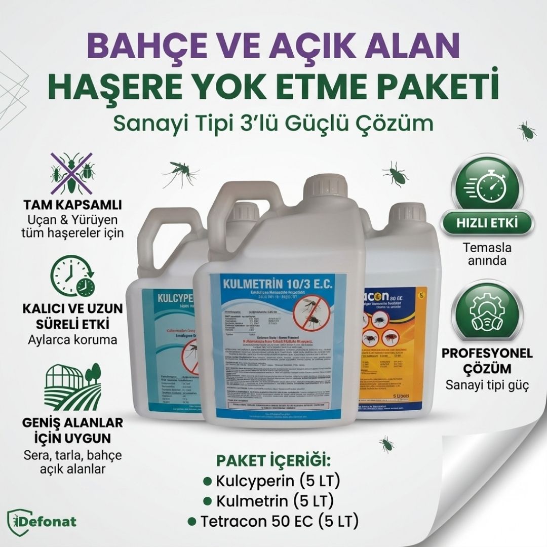 Bahçe ve Açık Alan Haşere Yok Etme Paketi – Sanayi Tipi 3’lü