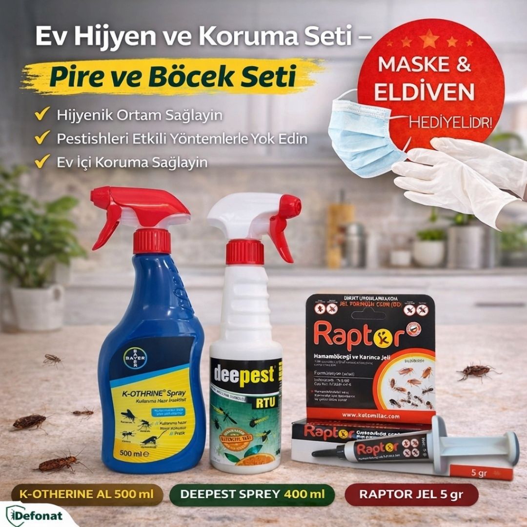 Ev Hijyen ve Koruma Seti – 3’lü