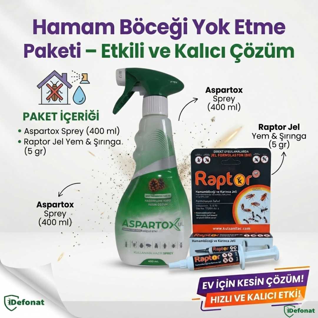 Hamam Böceği Yok Etme Paketi – Etkili ve Kalıcı Çözüm