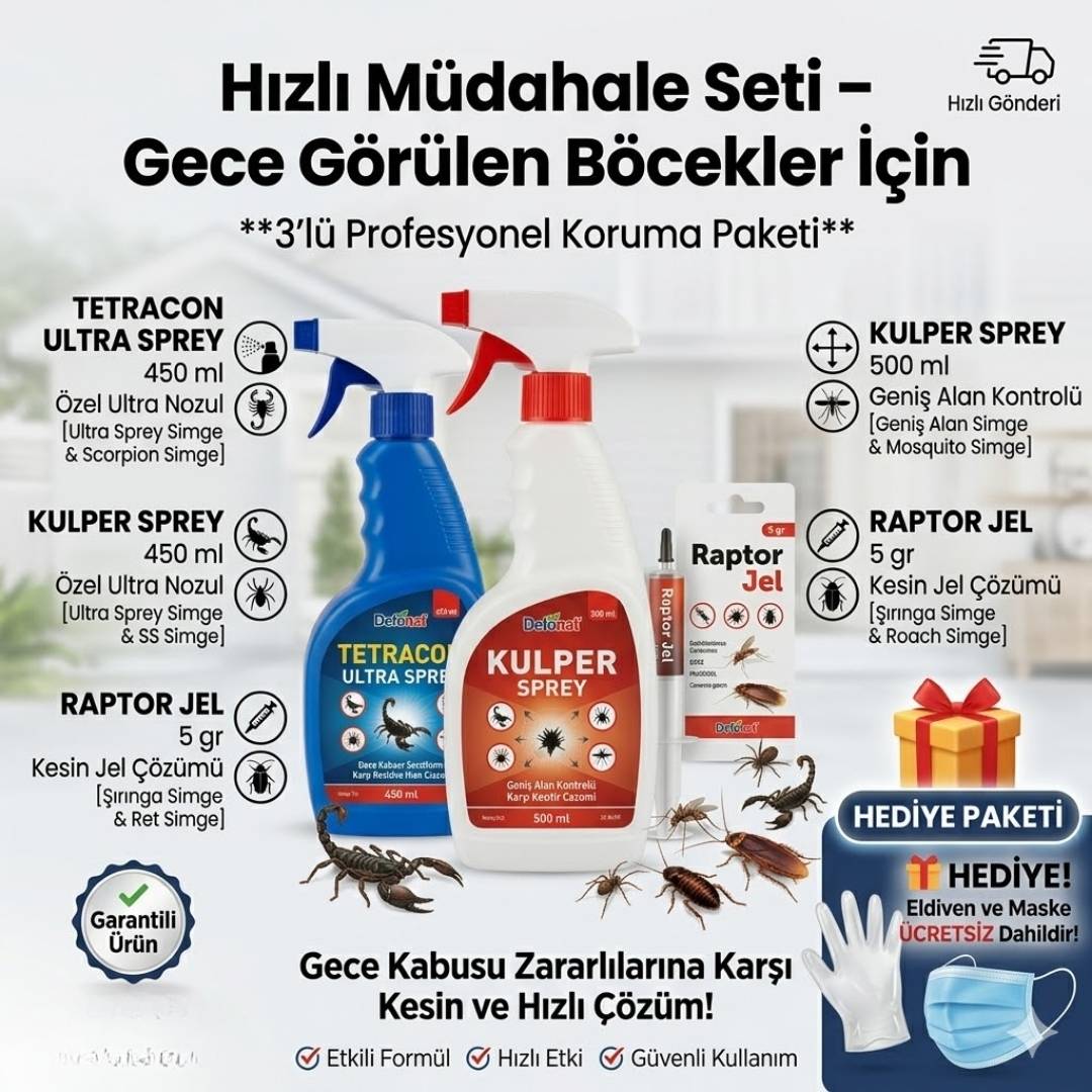 Hızlı Müdahale Seti – Gece Görülen Böcekler İçin
