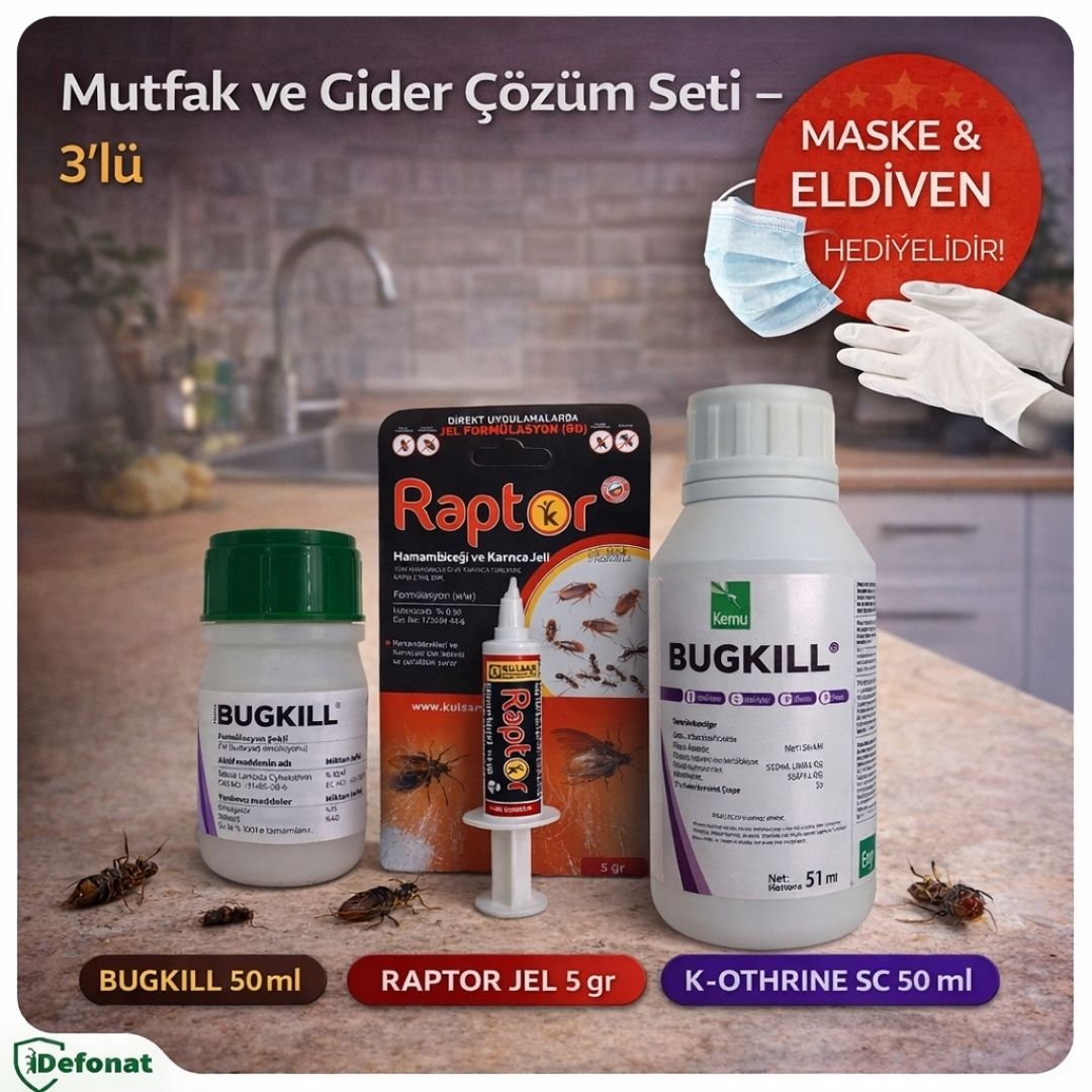 Mutfak ve Gider Çözüm Seti – 3’lü