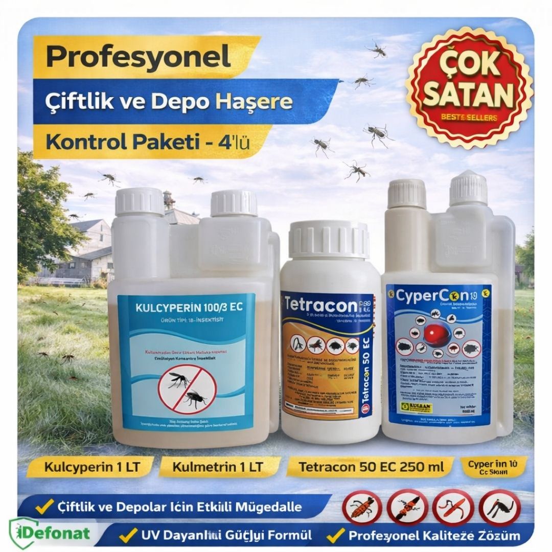 Profesyonel Çiftlik ve Depo Haşere Kontrol Paketi – 4’lü