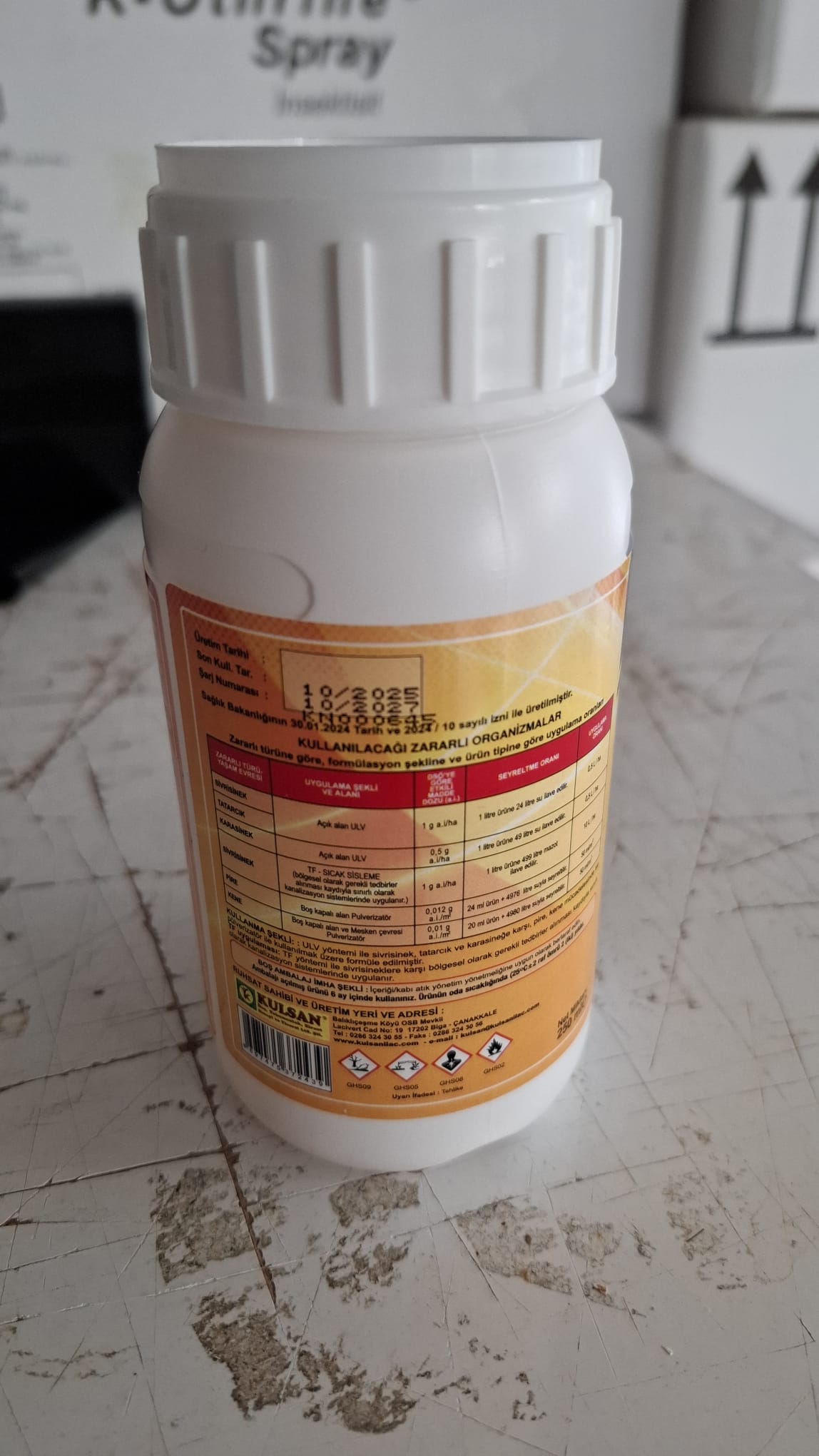 Tetracon 50 EC Haşere İlacı – 250 ml (Hızlı Etkili Konsantre)