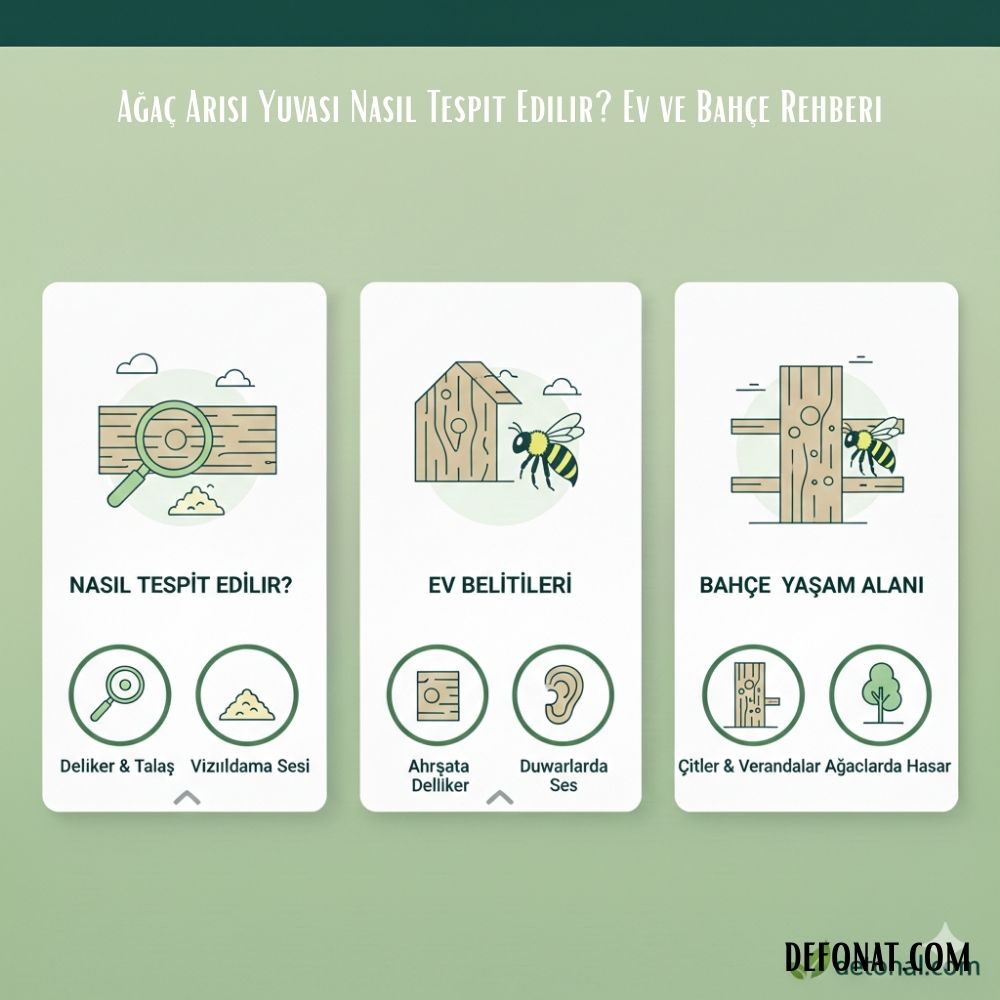 Ağaç Arısı Yuvası Nasıl Tespit Edilir? Ev ve Bahçe Rehberi