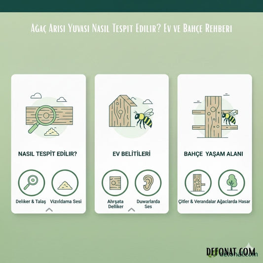 Ağaç Arısı Yuvası Nasıl Tespit Edilir? Ev ve Bahçe Rehberi