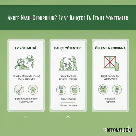 Akrep Nasıl Öldürülür? Ev ve Bahçede En Etkili Yöntemler