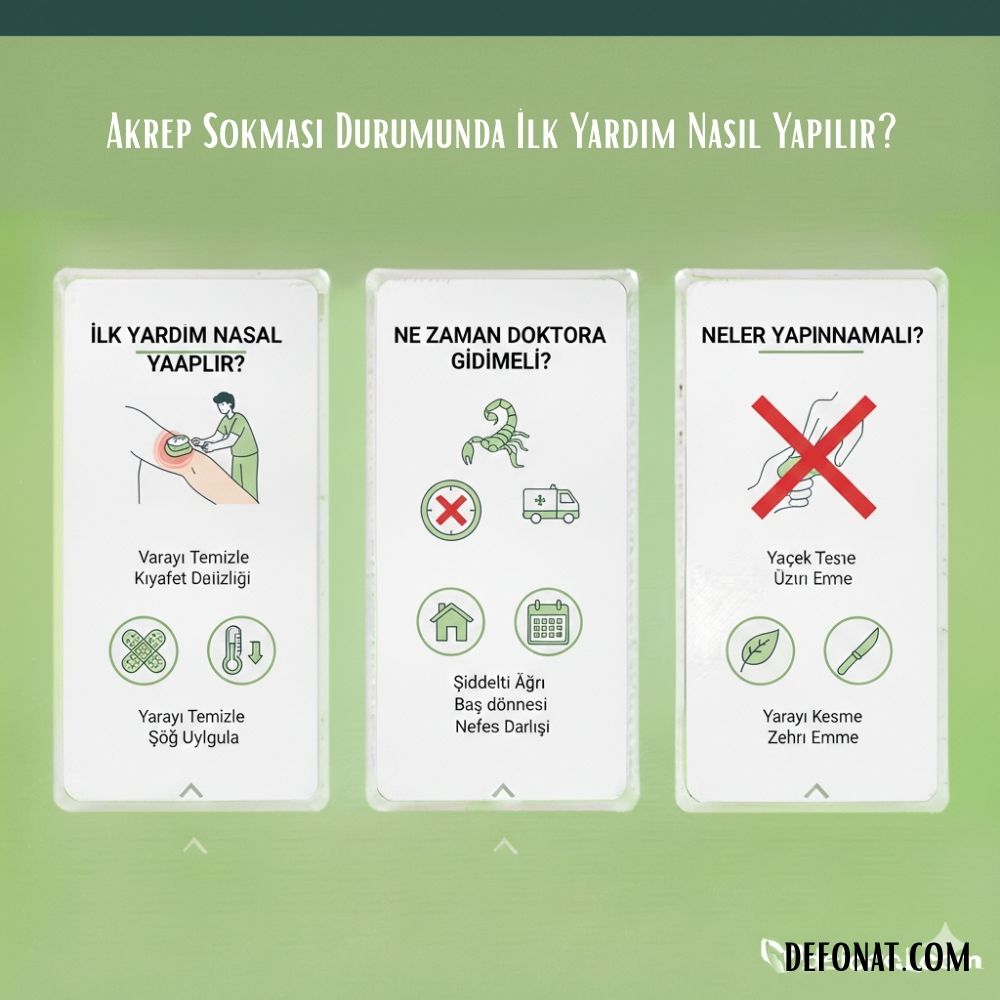 Akrep Sokması Durumunda İlk Yardım Nasıl Yapılır?