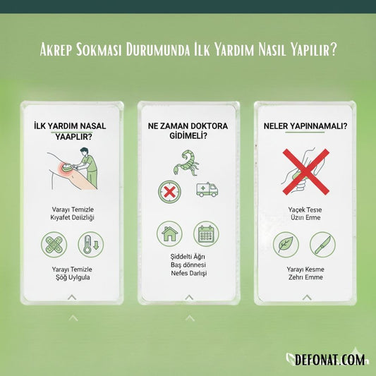 Akrep Sokması Durumunda İlk Yardım Nasıl Yapılır?