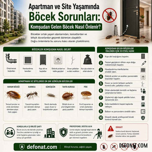 Apartman ve Site Yaşamında Böcek Sorunları: Komşudan Gelen Böcek Nasıl Önlenir?
