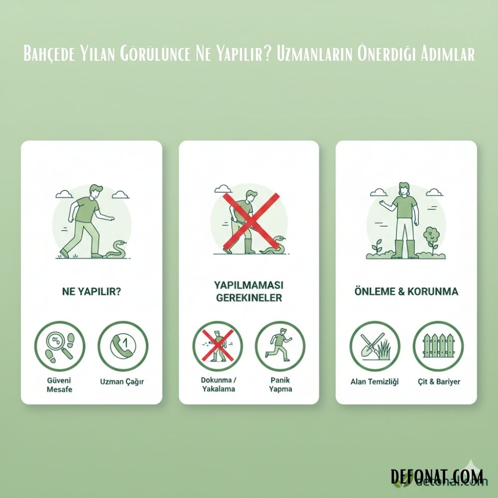 Bahçede Yılan Görülünce Ne Yapılır? Uzmanların Önerdiği Adımlar