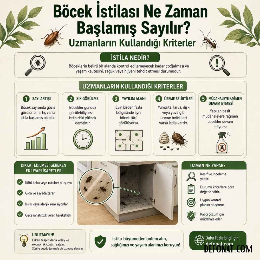 Böcek İstilası Ne Zaman Başlamış Sayılır? Uzmanların Kullandığı Kriterler
