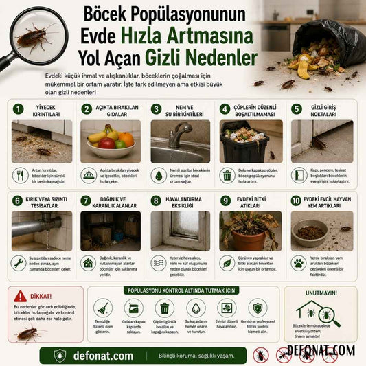 Böcek Popülasyonunun Evde Hızla Artmasına Yol Açan Gizli Nedenler