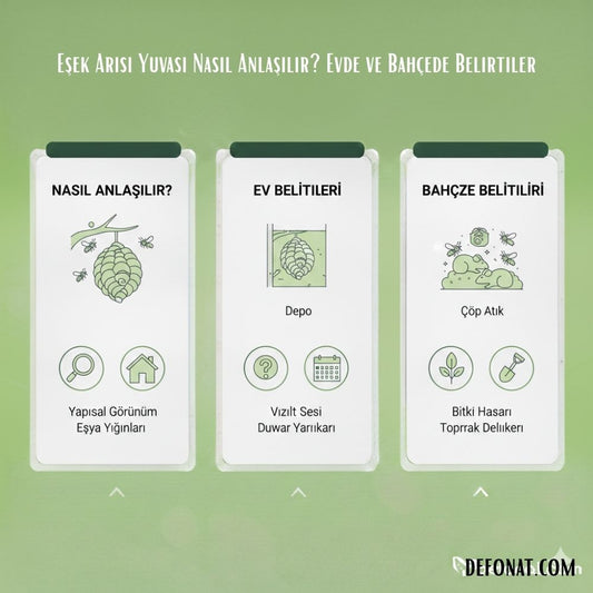 Eşek Arısı Yuvası Nasıl Anlaşılır? Evde ve Bahçede Belirtiler