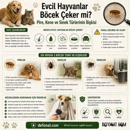 Evcil Hayvanlar Böcek Çeker mi? Pire, Kene ve Sinek Türlerinin İlişkisi