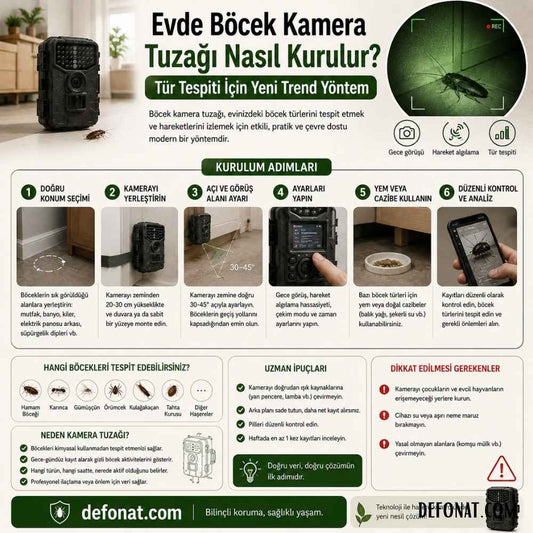 Evde Böcek Kamera Tuzağı Nasıl Kurulur? Tür Tespiti İçin Yeni Trend Yöntem