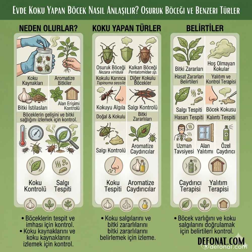 Evde Koku Yapan Böcek Nasıl Anlaşılır? Osuruk Böceği ve Benzeri Türler