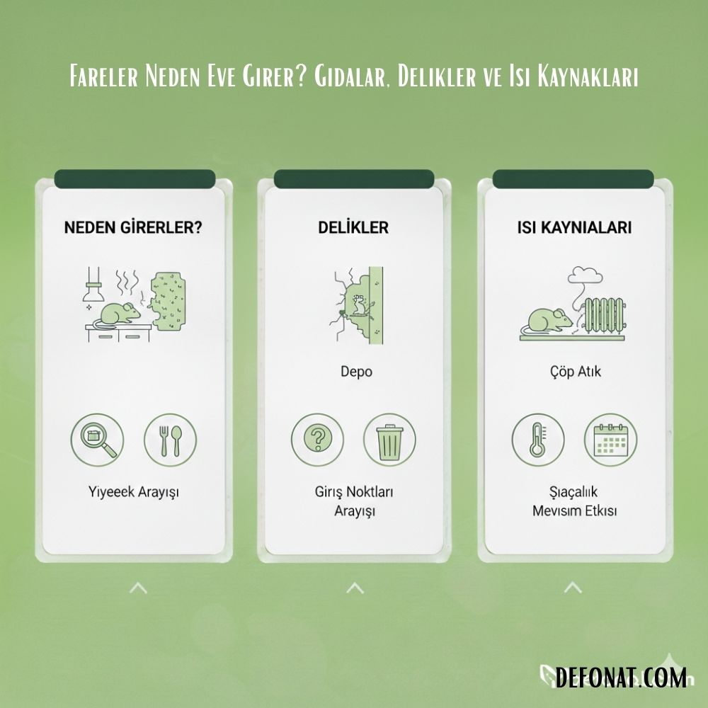 Fareler Neden Eve Girer? Gıdalar, Delikler ve Isı Kaynakları
