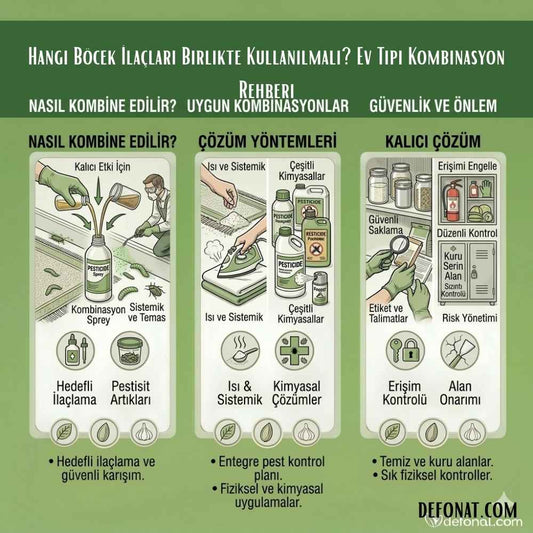 Hangi Böcek İlaçları Birlikte Kullanılmalı? Ev Tipi Kombinasyon Rehberi