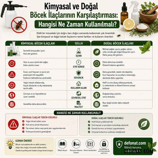 Kimyasal ve Doğal Böcek İlaçlarının Karşılaştırması: Hangisi Ne Zaman Kullanılmalı?