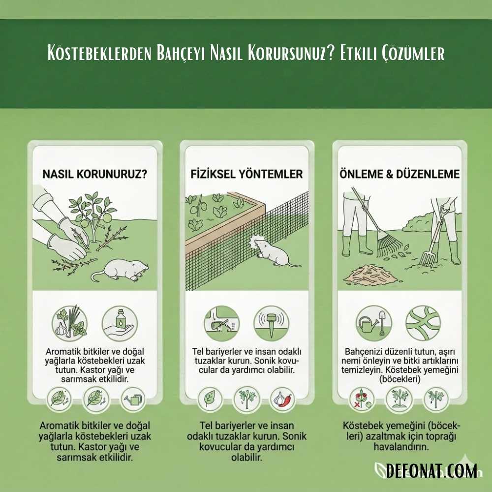 Köstebeklerden Bahçeyi Nasıl Korursunuz? Etkili Çözümler