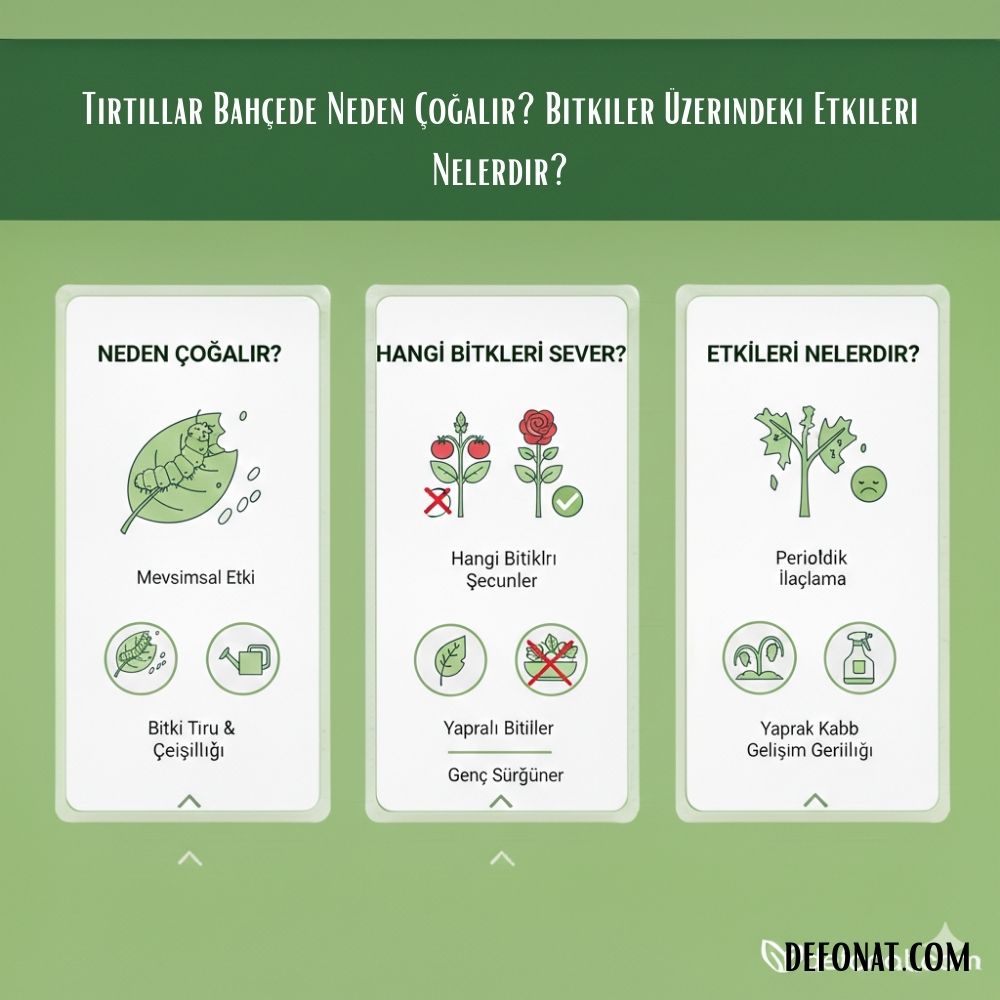 Tırtıllar Bahçede Neden Çoğalır? Bitkiler Üzerindeki Etkileri Nelerdir?