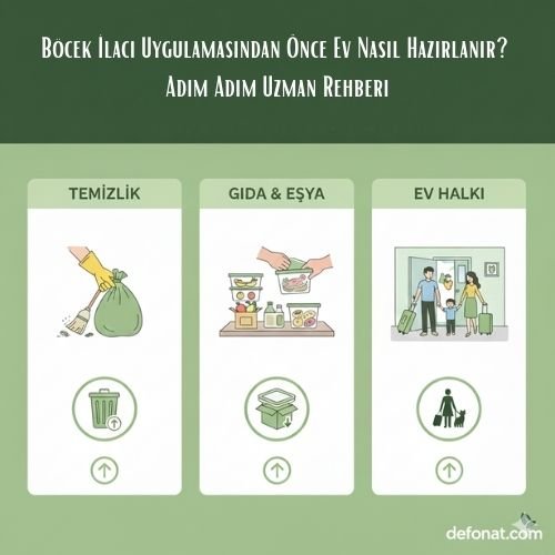 Böcek İlacı Uygulamasından Önce Ev Nasıl Hazırlanır? Adım Adım Uzman Rehberi - Defonat