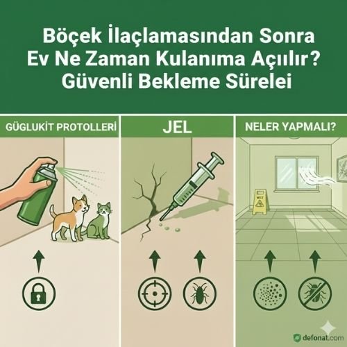 Böcek İlaçlamasından Sonra Ev Ne Zaman Kullanıma Açılır? Güvenli Bekleme Süreleri - Defonat
