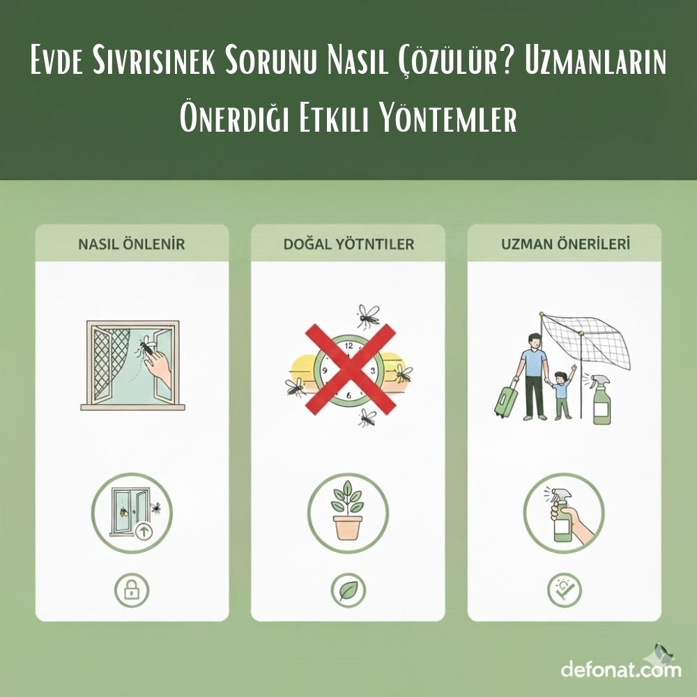 Evde Sivrisinek Sorunu Nasıl Çözülür? Uzmanların Önerdiği Etkili Yöntemler - Defonat
