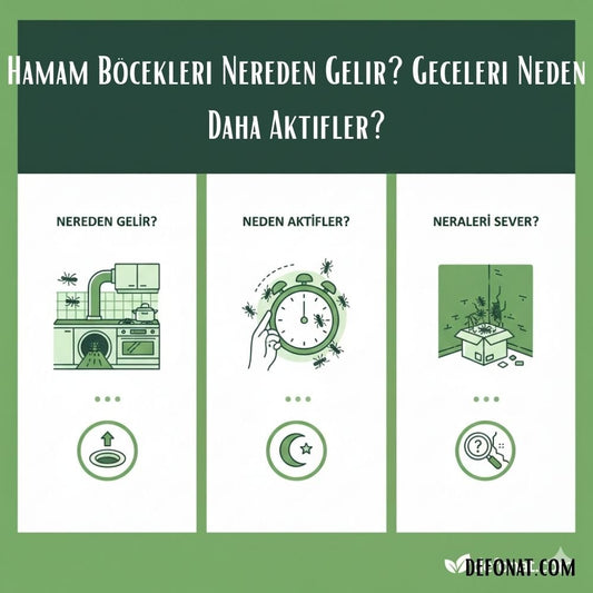 Hamam Böcekleri Nereden Gelir? Geceleri Neden Daha Aktifler? - Defonat
