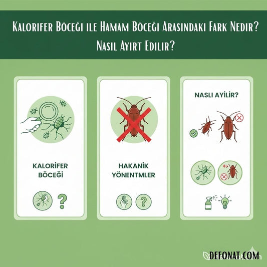 Kalorifer Böceği ile Hamam Böceği Arasındaki Fark Nedir? Nasıl Ayırt Edilir? - Defonat