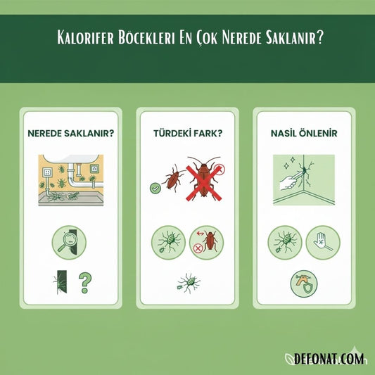 Kalorifer Böcekleri En Çok Nerede Saklanır? - Defonat
