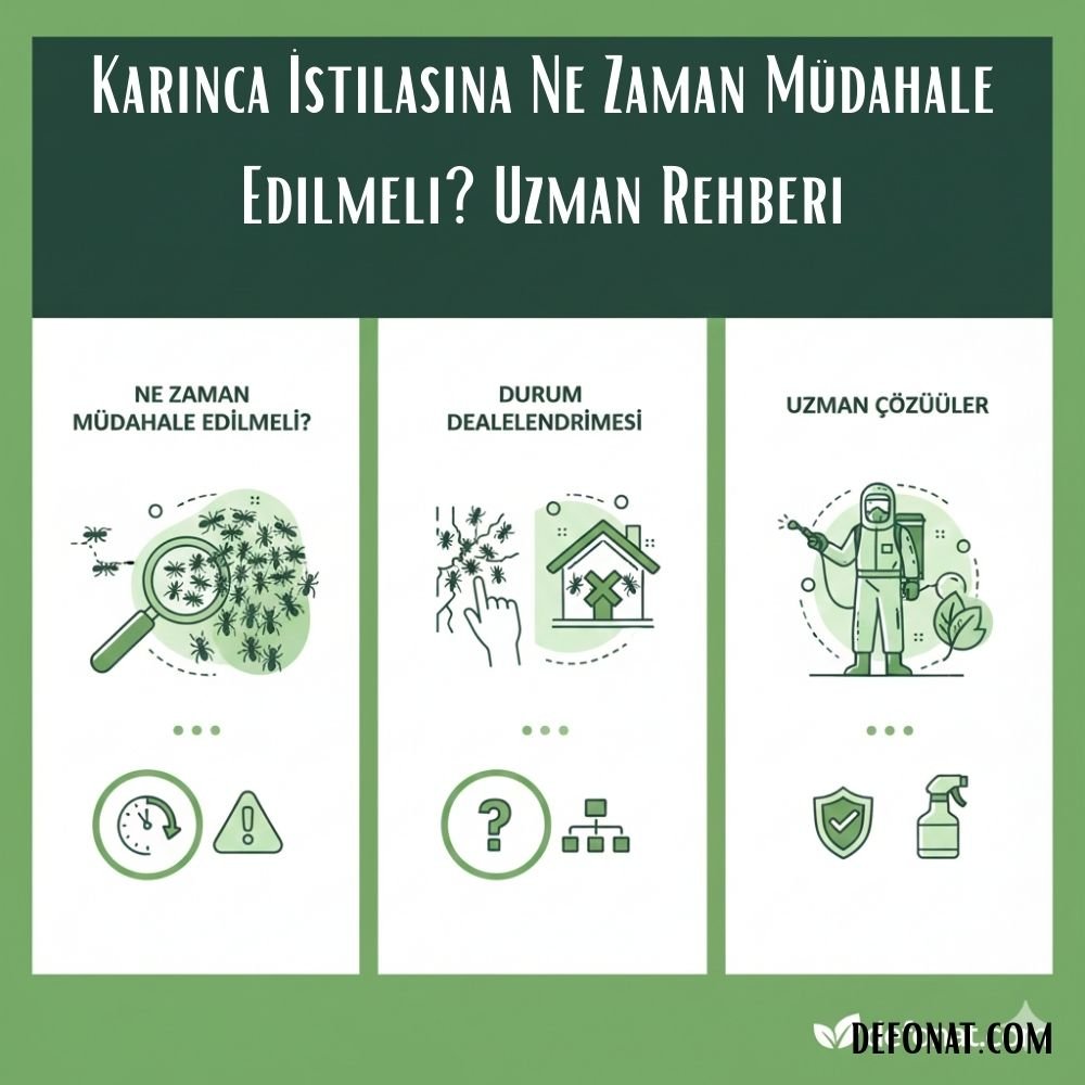Karınca İstilasına Ne Zaman Müdahale Edilmeli? Uzman Rehberi - Defonat