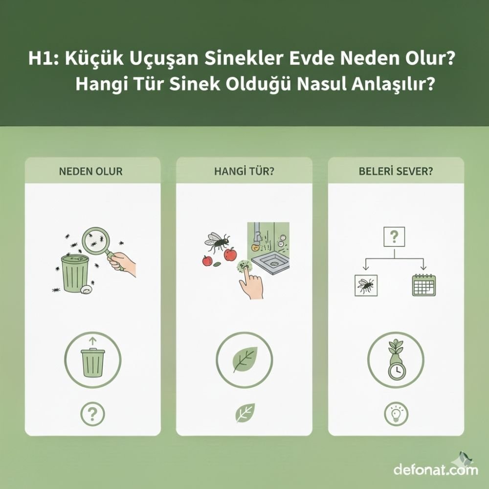 Küçük Uçuşan Sinekler Evde Neden Olur? Hangi Tür Sinek Olduğu Nasıl Anlaşılır? - Defonat