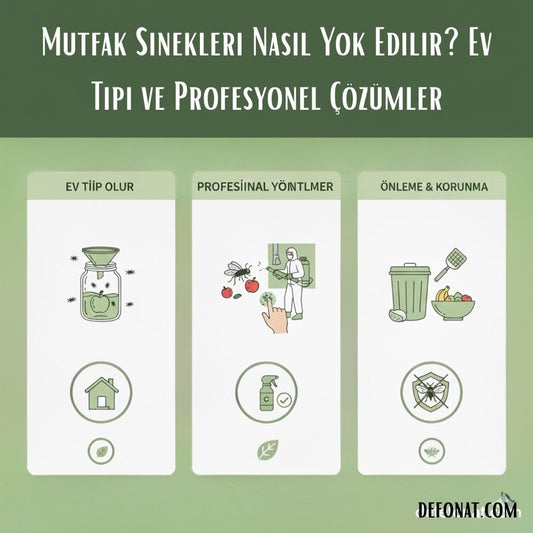 Mutfak Sinekleri Nasıl Yok Edilir? Ev Tipi ve Profesyonel Çözümler - Defonat