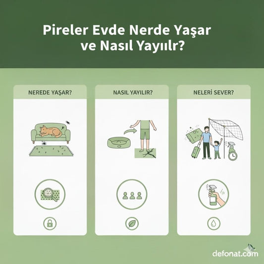 Pireler Evde Nerede Yaşar ve Nasıl Yayılır? - Defonat