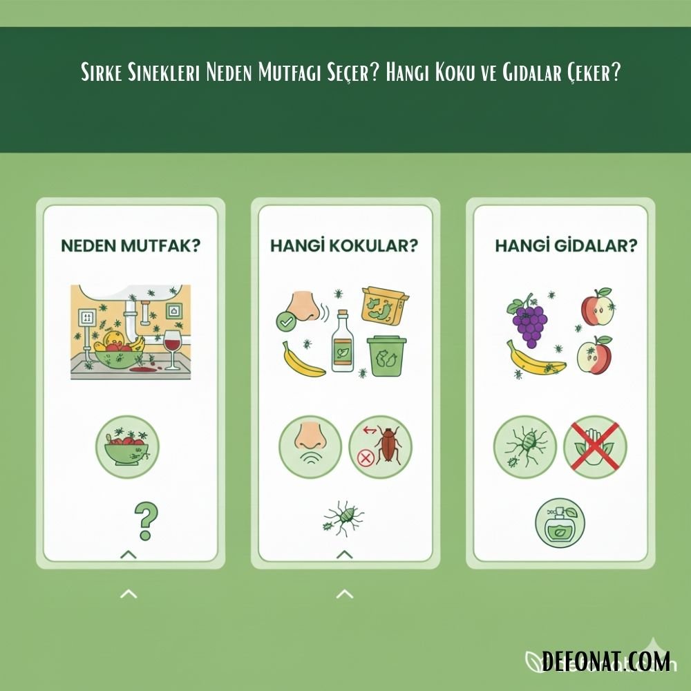 Sirke Sinekleri Neden Mutfagi Seçer? Hangi Koku ve Gidalar Çeker? - Defonat