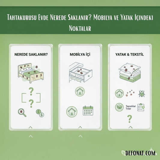 Tahtakurusu Evde Nerede Saklanır? Mobilya ve Yatak İçindeki Noktalar - Defonat