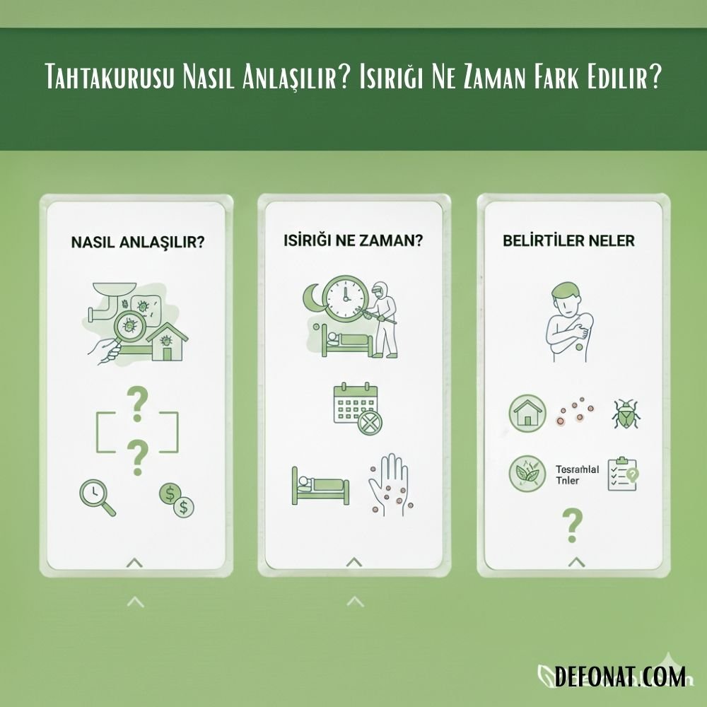 Tahtakurusu Nasıl Anlaşılır? Isırığı Ne Zaman Fark Edilir? - Defonat