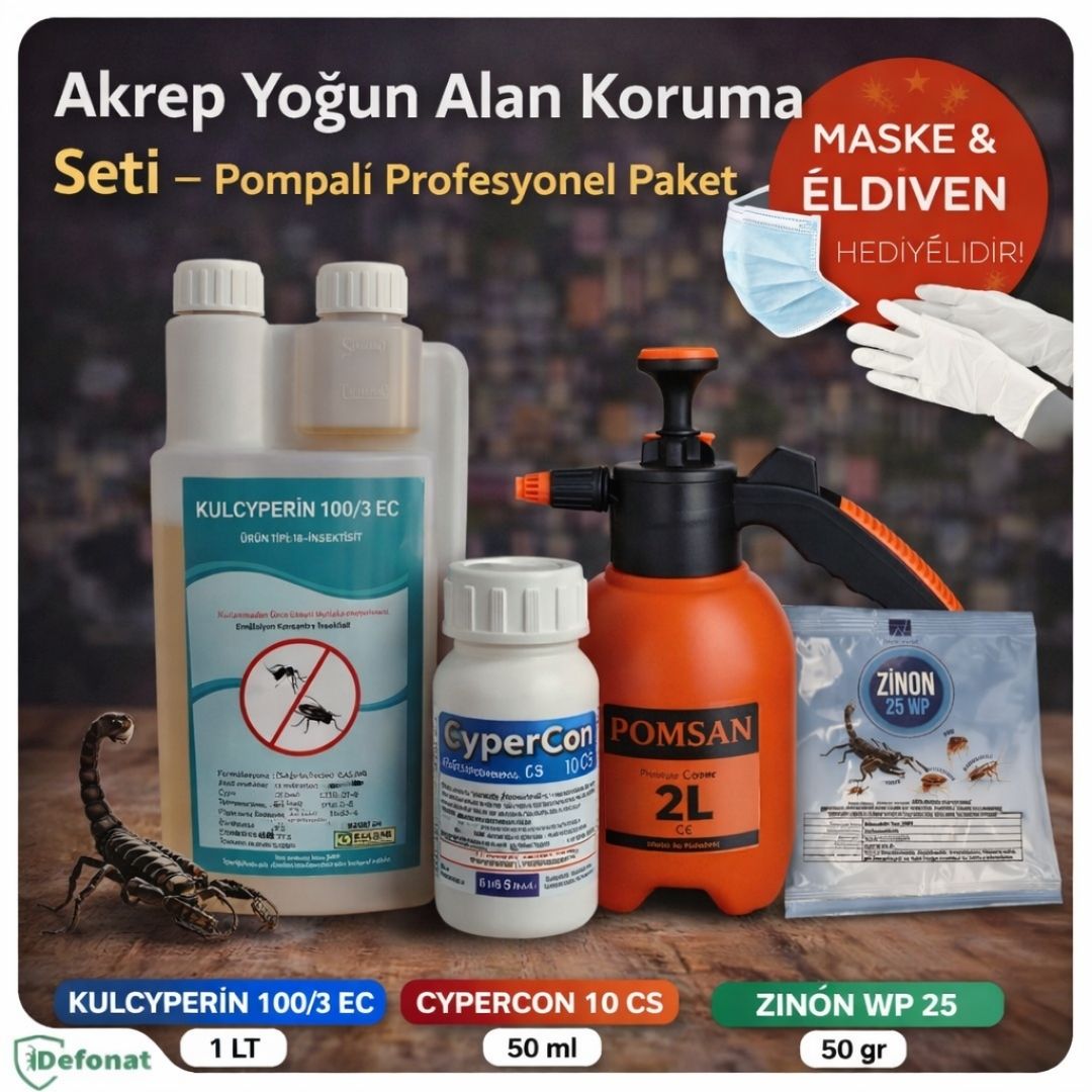 Akrep Yoğun Alan Koruma Seti – Pompalı Profesyonel Paket