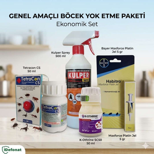 Genel Amaçlı Böcek Yok Etme Paketi – Ekonomik Set