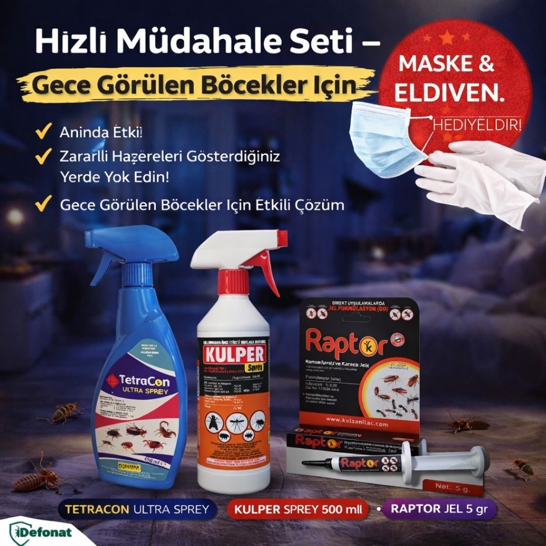 Hızlı Müdahale Seti – Gece Görülen Böcekler İçin