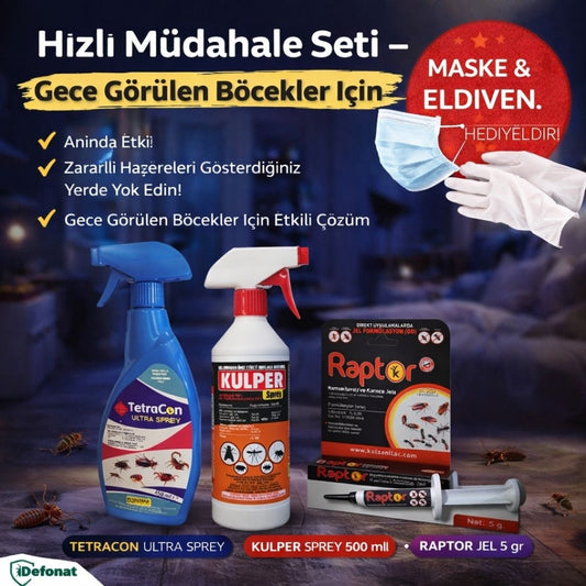 Hızlı Müdahale Seti – Gece Görülen Böcekler İçin