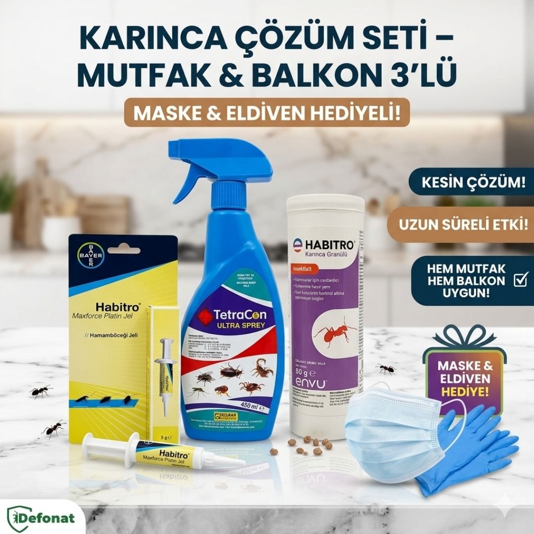 Karınca Çözüm Seti – Mutfak & Balkon 3’lü