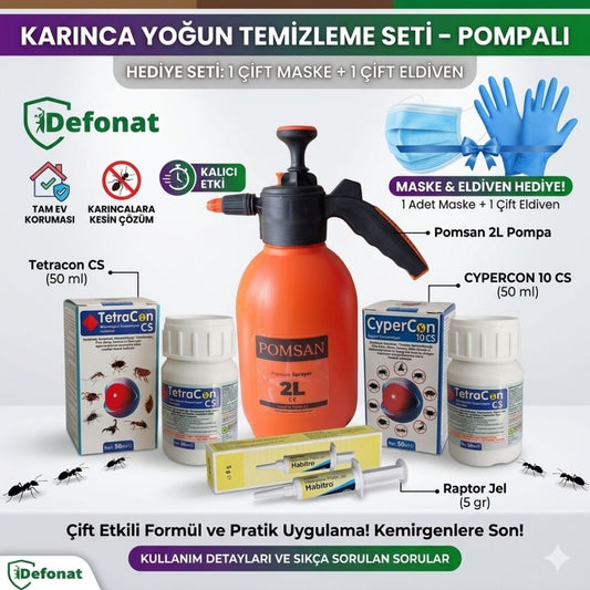 Karınca Yoğun Temizleme Seti – Pompalı