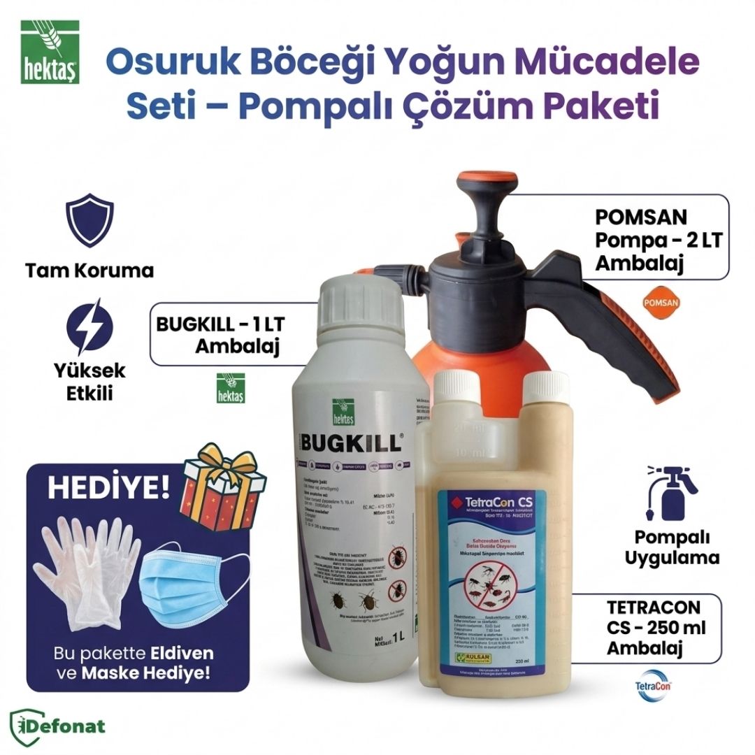 Osuruk Böceği Yoğun Mücadele Seti – Pompalı Çözüm Paketi