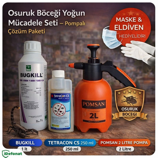 Osuruk Böceği Yoğun Mücadele Seti – Pompalı Çözüm Paketi