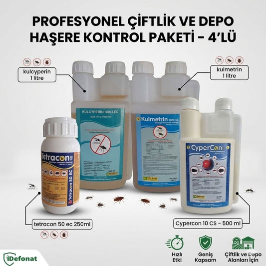 Profesyonel Çiftlik ve Depo Haşere Kontrol Paketi – 4’lü