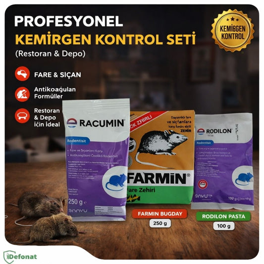 Profesyonel Kemirgen Kontrol Seti (Restoran & Depo)