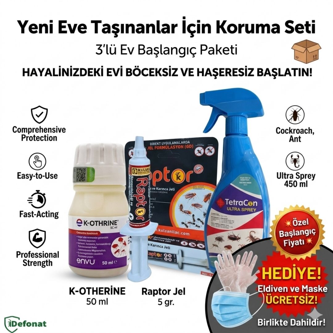 Yeni Eve Taşınanlar İçin Koruma Seti – 3’lü Ev Başlangıç Paketi