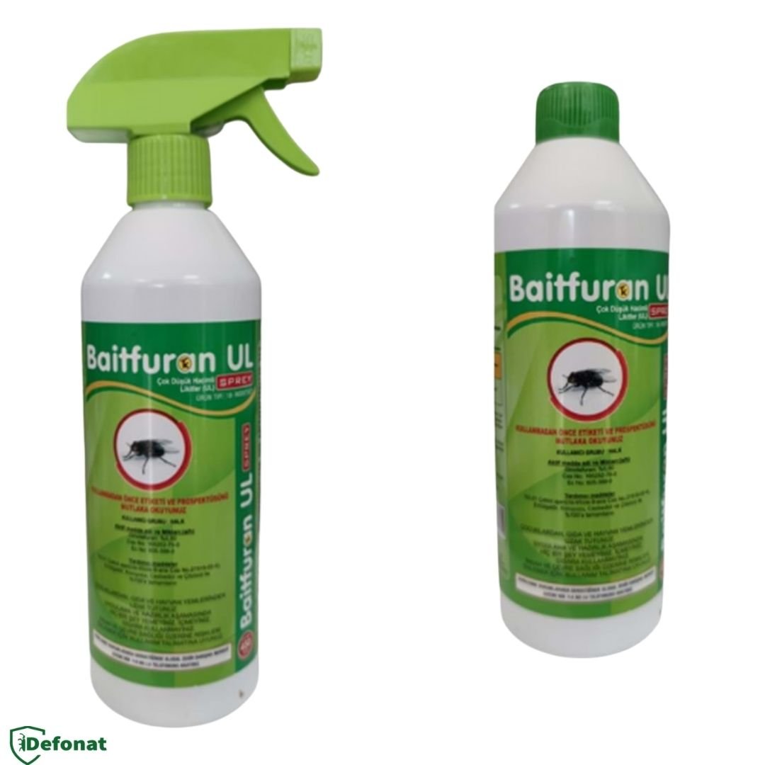 Baitfuran Sprey Hazır Kullanım Karasinek İlacı 450 ml - Defonat